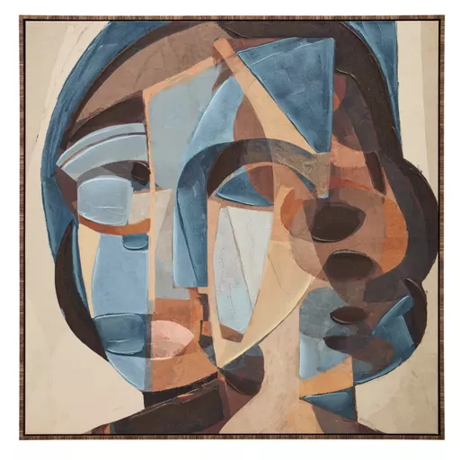 Textured Abstract Face Wall Art, Astratto