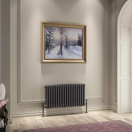 Imperia 3 Column Radiator 450 x 830mm Matt Anthracite