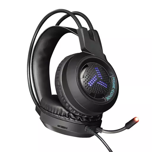 Varr Pro Gaming 3.5mm Headset, Microphone Boom, Noise Cancelling, 15mW speakers, 2x 3.5mm, Integrated 2.2m cable, Black