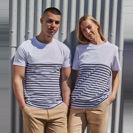 Front Row Unisex Breton Striped T-Shirt