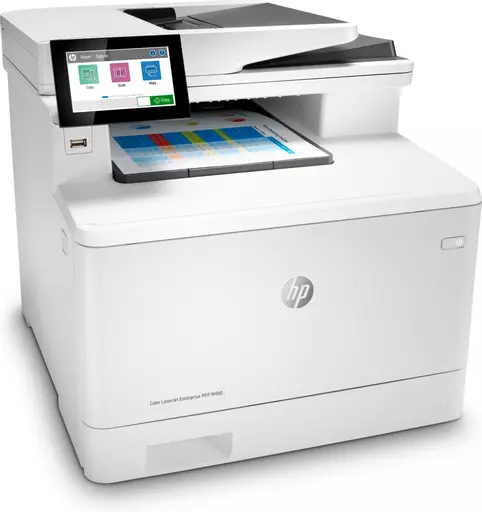 HP Color LaserJet Enterprise MFP M480f, Color, Printer for Business, Print, copy, scan, fax, Compact Size; Strong Security; Two-sided printing; 50-sheet ADF; Energy Efficient