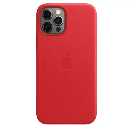 Apple iPhone 12 | 12 Pro Leather Case with MagSafe - (PRODUCT)RED