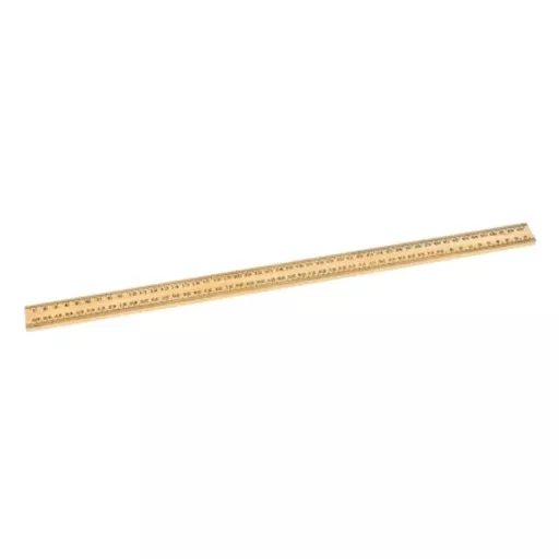 Ruler Metric Wooden 0.5metre cm large figures