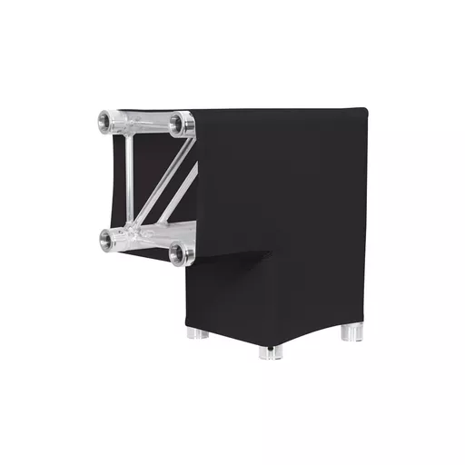 LEDJ Black 2 Way 90 Degree Corner Quad Truss Sleeve Sock