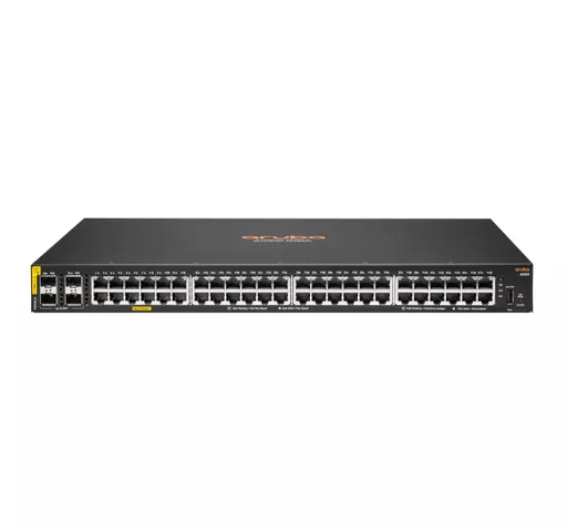 HPE Aruba Networking Aruba 6000 48G Class4 PoE 4SFP 370W Managed L3 Gigabit Ethernet (10/100/1000) Power over Ethernet (PoE) 1U