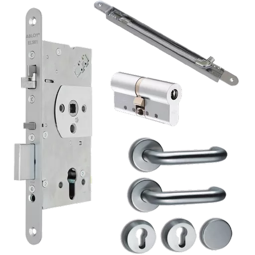 ABLOY EL561 DIN Electric Lock Read In/Out Package 2
