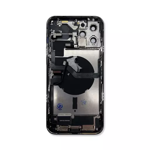 Back Housing With Internal Parts (RECLAIMED) (Grade B) (Graphite) (No CE Mark) - For iPhone 12 Pro Max