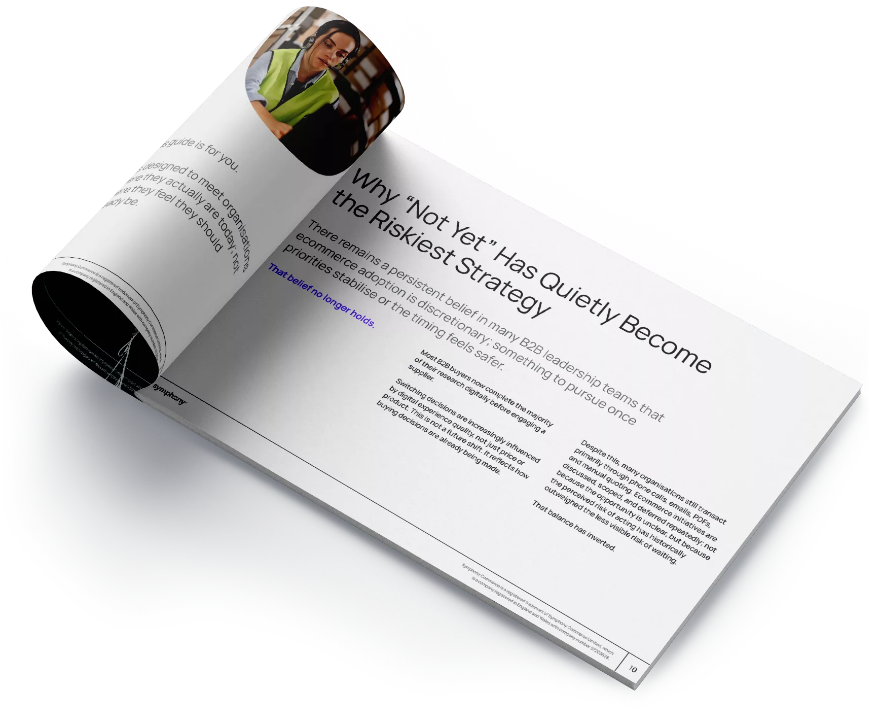 Mockup PDF version of the First-Time Adopters Whitepaper by Symphony Commerce