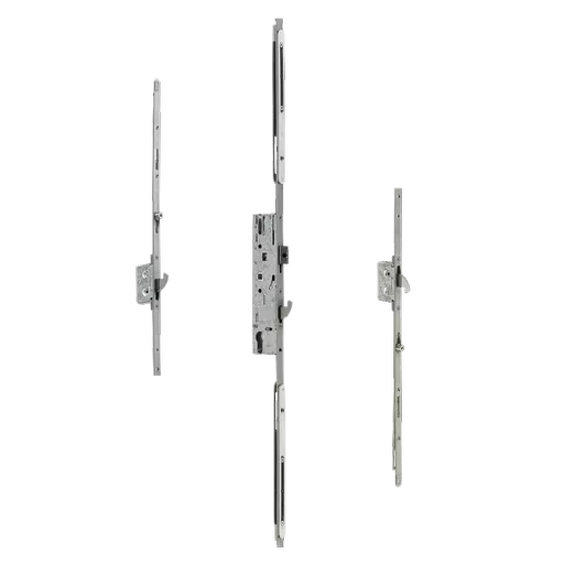 DOORMASTER Adjustable Lever Operated Latch & Hook - 2 Adjustable Hooks (UPVC Door)