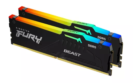 Kingston Technology FURY Beast 16GB 6000MT/s DDR5 CL36 DIMM (Kit of 2) RGB EXPO