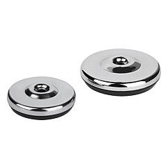 K0673 Swivel Feet With Rubber In Steel & Stainless Steel