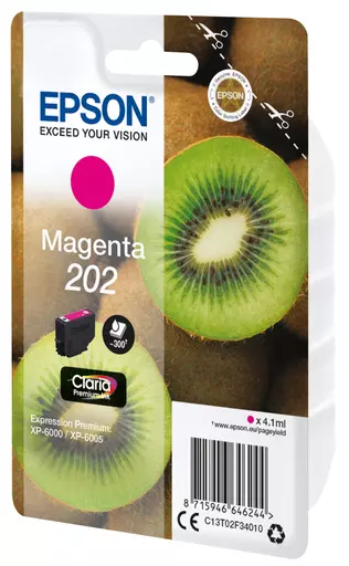 Epson C13T02F34010/202 Ink cartridge magenta, 300 pages 4,1ml for Epson XP 6000