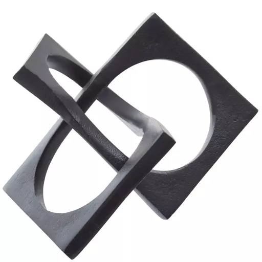 Decorative Sculpture, Ebba, Matt Black Finish