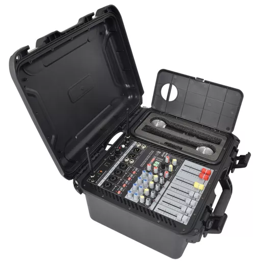 Citronic F-LITE 1000 Powered Mixer with 2 UHF Microphones