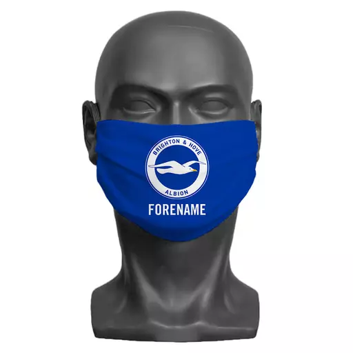 Brighton & Hove Albion FC Crest Adult Face Mask (Medium)
