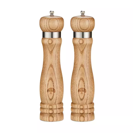 Hoxton Vintage Salt and Pepper Mill Set Ash Wood