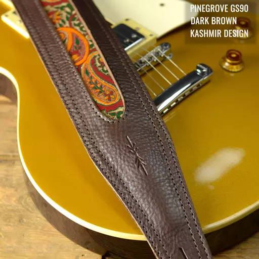 GS90 brown kashmir Pinegrove guitar strap anno.jpg