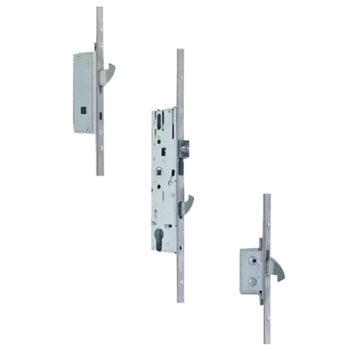 YALE AutoSecure Lever Operated Latch & Hookbolt Split Spindle - 2 Hook 20mm