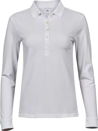 Ladies' Luxury Stretch Long Sleeve Polo