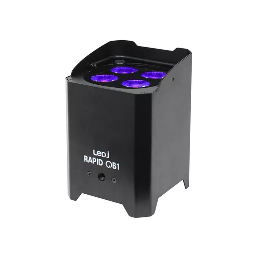 LEDJ Rapid QB1 HEX IP Battery Powered LED Par - Black