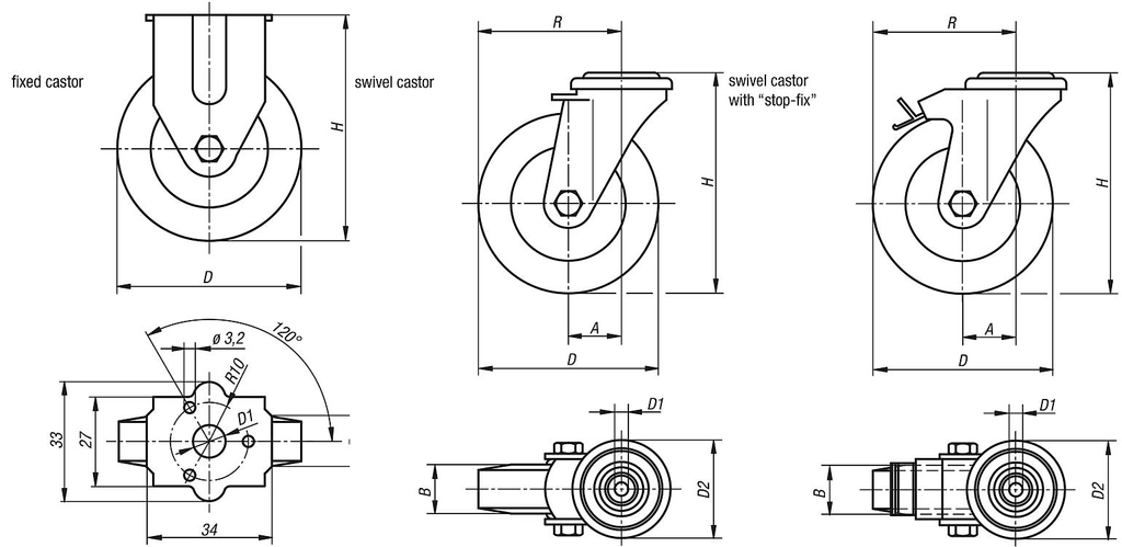 Wheels and Casters.