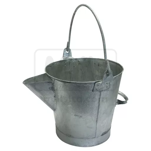 V Lipped Heavy Duty Tar Bucket Galvanised - 3 Gallon
