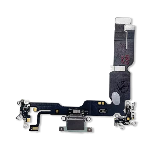 Charging Port Flex Cable (Green) (RECLAIMED) - For iPhone 15 Plus