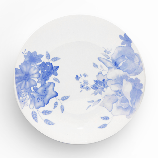 Photos - Plate Blue Floral Side  Set WA967038BLU