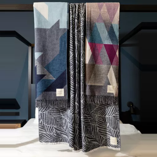 Abstract Triangle Throw, Peacock