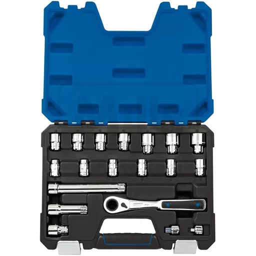 'Go Through' Metric Socket Set 10-22mm 19 piece