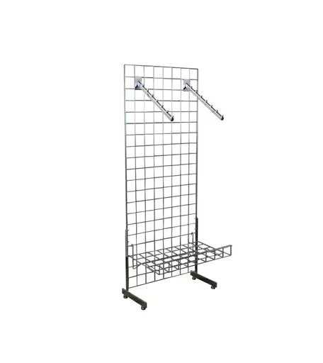 5ft Gridwall Sloping Arms & Shelf 'L' Leg Display Kit
