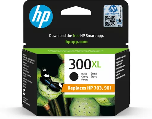 HP CC641EE/300XL Printhead cartridge black high-capacity, 600 pages ISO/IEC 24711 12ml for HP DeskJet D 2500/Fax 640/OfficeJet J 4500