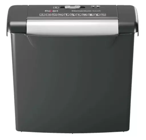 Rexel S206 paper shredder Strip shredding 22 cm Black, Silver