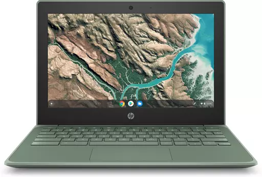 HP Chromebook 11 G8 N4120 29.5 cm (11.6") Touchscreen HD Intel® Celeron® 4 GB LPDDR4-SDRAM 32 GB SSD Wi-Fi 5 (802.11ac) ChromeOS Green