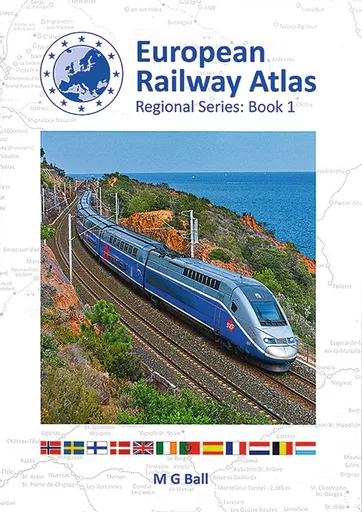 European Railway Atlas Regional Series: Book 1: Belgium, Denmark, France, Netherlands (Blue Cover)