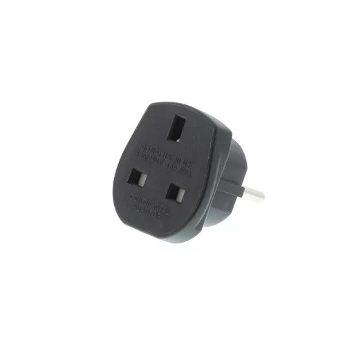 UK to Europe Travel Adaptor (16A), Black