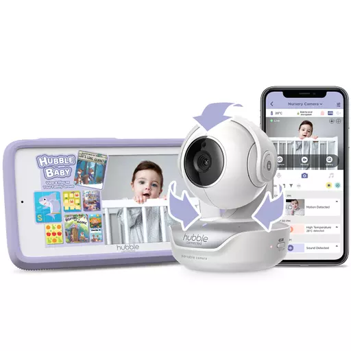 Hubble Nursery Pal Deluxe 5 inch Connected Video Baby Monitor