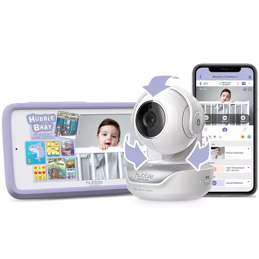 Moniteur Intelligent pour Bébé Nursery Pal Link Premium Hubble Connected -  Clément