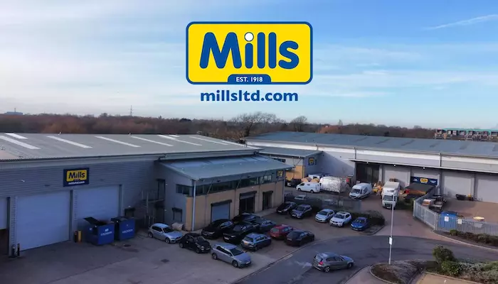 Feature Image the Birds eye view shot of the Mills Ltd warehouse