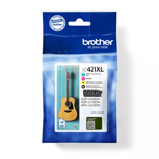 Brother LC-421XLVAL Ink cartridge multi pack Bk,C,M,Y, 4x500 pages Pack=4 for Brother DCP-J 1050