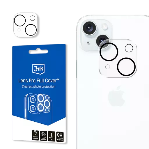 3mk - Lens Pro Full Cover - For iPhone 15 / 15 Plus