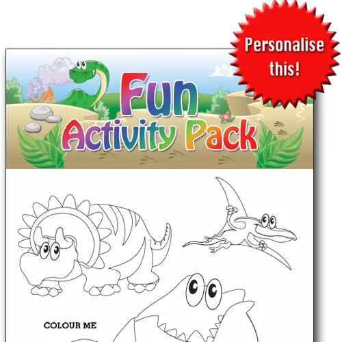 DINOSAUR FUN ACTIVITY Pack - Pack of 100 - MP2692