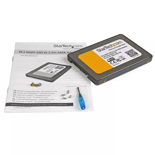 StarTech.com M.2 SSD to 2.5in SATA III Adapter - M.2 Solid State Drive Converter with Protective Housing