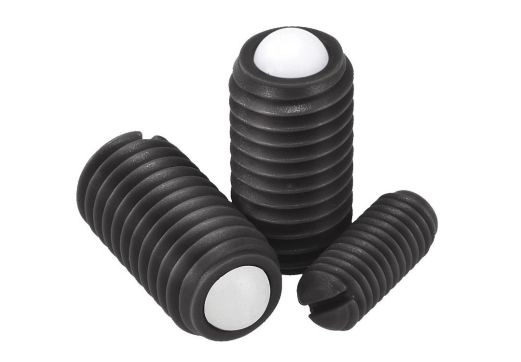 K0311 - Spring Plungers With Slot And POM ball In Plastic