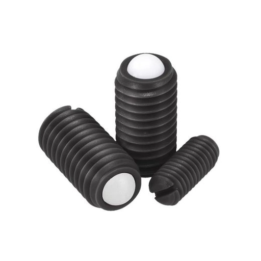 K0311 - Spring Plungers With Slot And POM ball In Plastic