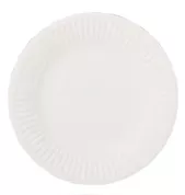6" Paper Plate White