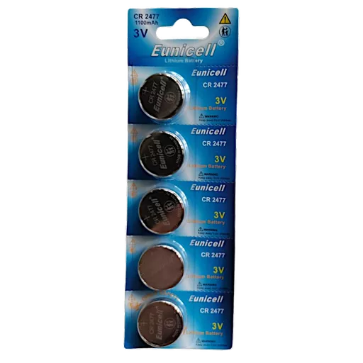 EUNICELL 3V CR2477 Button Cell Battery (5 PER CARD)