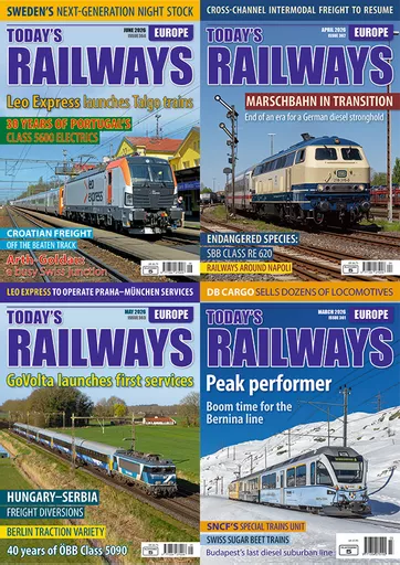 Today's Railways Europe 12-issue Subscription