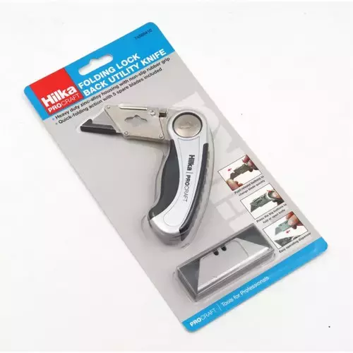 Lock Knife + 10 Blades (Quick Release) (Pack of 1)