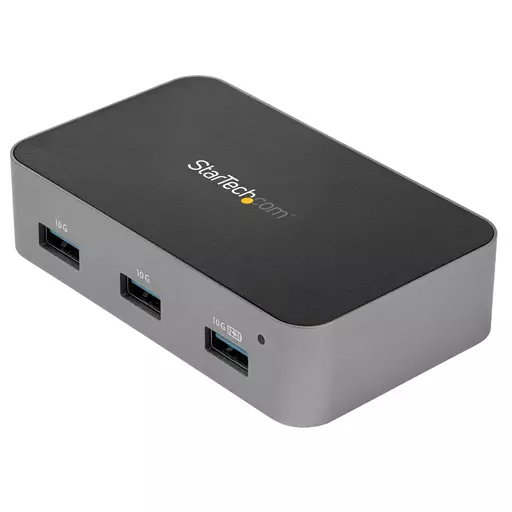 StarTech.com 4 Port USB C Hub with Power Adapter - USB 3.1/3.2 Gen 2 (10Gbps) - USB Type C to 4x USB-A - Self Powered Desktop USB Hub with Fast Charging Port (BC 1.2) - Desk Mountable~4 Port USB C Hub with Power Adapter - USB 3.2 Gen 2 (10Gbps) - USB Type